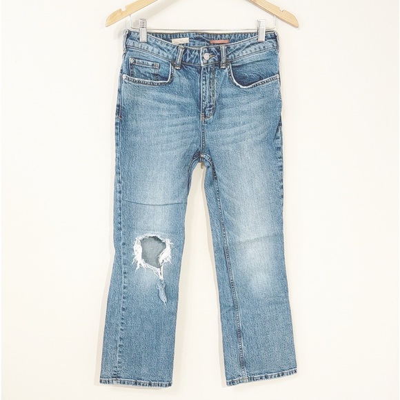 Pilcro Denim - PILCRO UO High Rise Jeans Cropped Slim Boot Cut Size 28